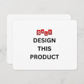 セール！招待状 - 4.25" x 5.5" - オーダーメイド - 角丸 招待状 (正面/裏面)