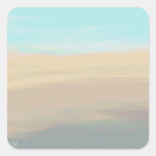 セーレビーチ砂水シール スクエアシール (正面)