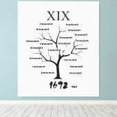 セーレムウィッチメモリアル キャンバスプリント (インサイチュ (ウッドフロア))