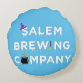 セーレムブルーイング社ホワイト ラウンドクッション (裏面)