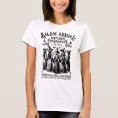 セーレム年次魔女大会 ヴィンテージ風魔女スタイル Tシャツ (正面)