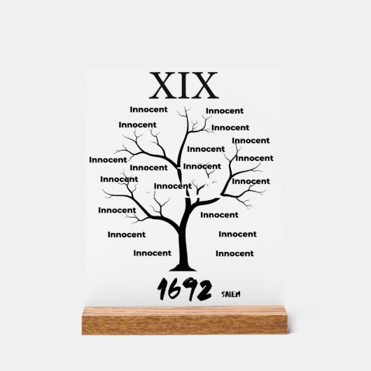 セーレム魔女試験 アクリルサイン (正面)