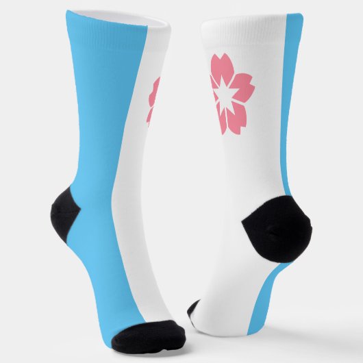 セーレム（オレゴン）市旗 ソックス (傾斜あり)