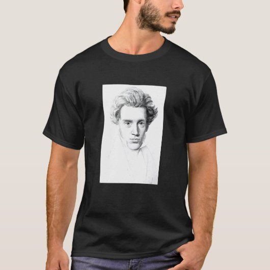 セーレン・キェルケゴール 実存主義 哲学 Tシャツ (正面)