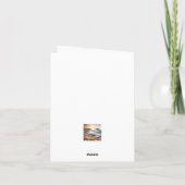 セーレ秋ウォーターカラーコースタルシースケッ空白のプ ノートカード (裏面)