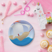 セーロボートオンザウェーブズ紙プレート ペーパープレート (パーティー)