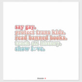 セー保護ゲイストランキ読シッド禁止ブックスLGBTQ シール (シート)