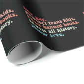 セー保護ゲイストランキ読シッド禁止ブックスLGBTQ ラッピングペーパー (ロールコーナー)