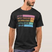 セー保護ゲイストランキ読シッド禁止ブックスLGBTQ Tシャツ (正面)