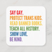 セー保護ゲイストラン読ス・キッズ スクエア名刺 (裏面)