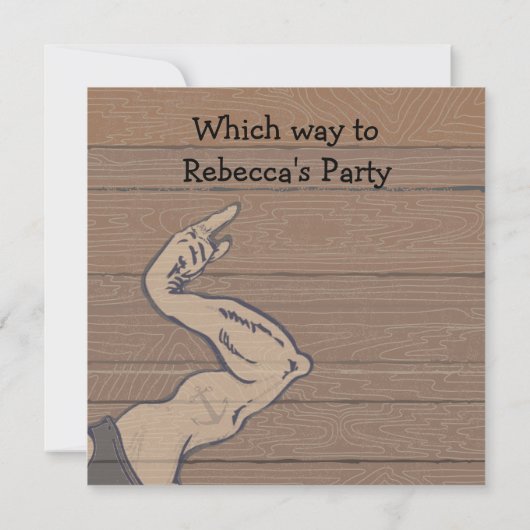 セー航海のラーパーティの招待状 招待状 (裏面)