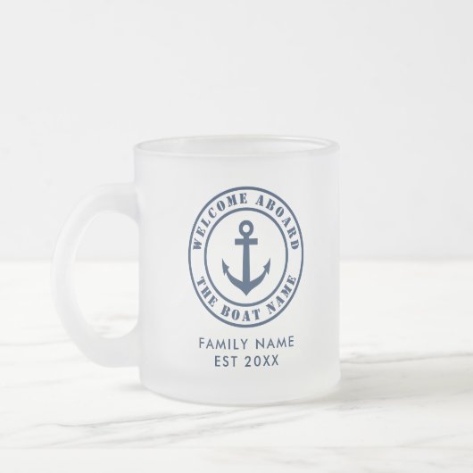 セー航海のラー用の艶消しガラス茶マグ フロストグラスマグカップ (左)