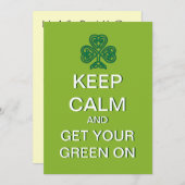 セ保ントパトリック·デイ招待状 招待状 (正面/裏面)