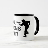 セ実在ラミックスマグと闘う組合 マグカップ (正面右)