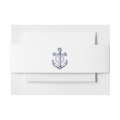 セ航海のイ結婚ラー海軍ブルーいかり結婚ズ 招待状ベリーバンド (正面例)