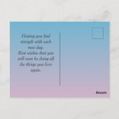 セ飛んでいるンチレイと勇気付けられるが好調 ポストカード (裏面)