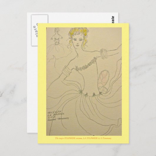 ゼアル・ゼイン・バレエの衣装 ポストカード (正面/裏面)