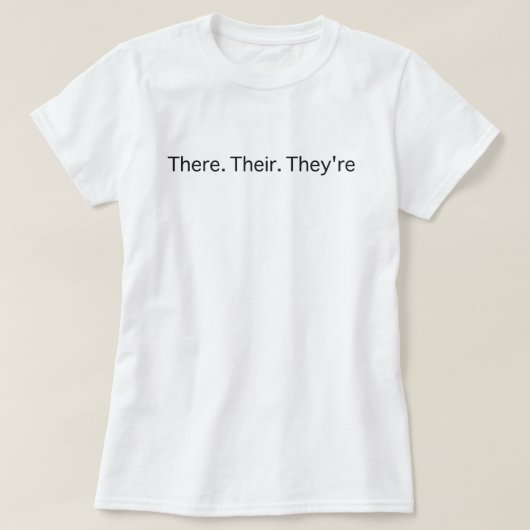 ゼア ゼアー ゼイル Tシャツ (デザイン正面)