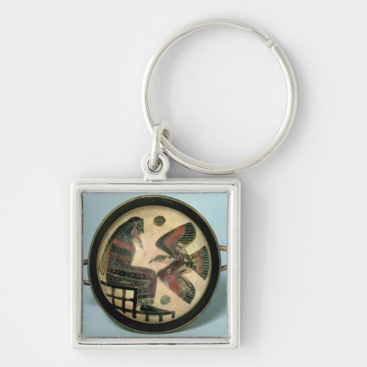 ゼウスおよびワシを描写するLaconianのコップ キーホルダー (正面)