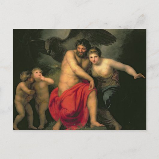 ゼウスとヘラオン山イダ, 1775 ポストカード (正面)