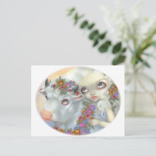 「ゼウスとヨーロッパ」ポストカード ポストカード (スタンド正面)