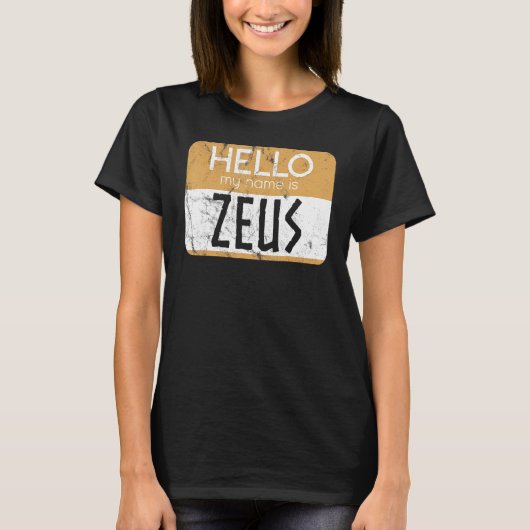 ゼウスのギリシャ神話古代ギリシャの神ギリシャ神話 Tシャツ (正面)