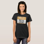 ゼウスのギリシャ神話古代ギリシャの神ギリシャ神話 Tシャツ (正面フル)