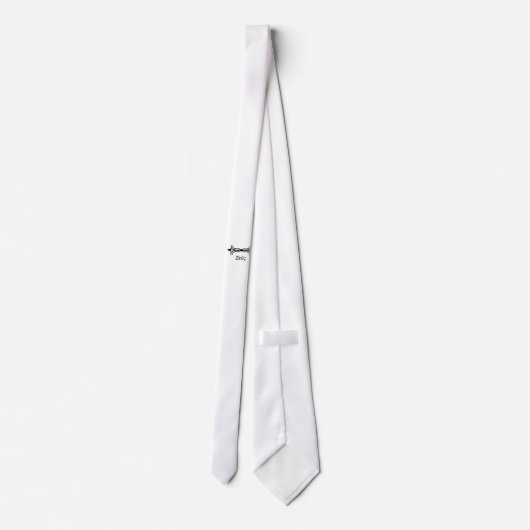 ゼウスの稲妻(ギリシャのフォント) ネクタイ (裏面)