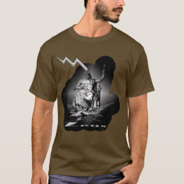 ゼウスの稲妻 – 神話の力 グラフィック Tシャツ