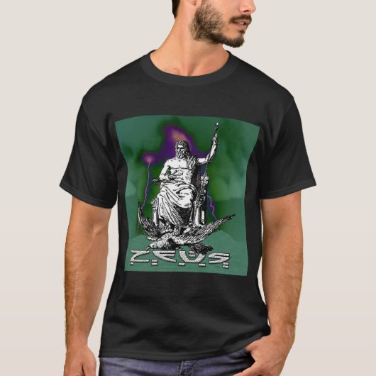 ゼウスの稲妻 – 神話の力 Graphic Tシャツ (正面)