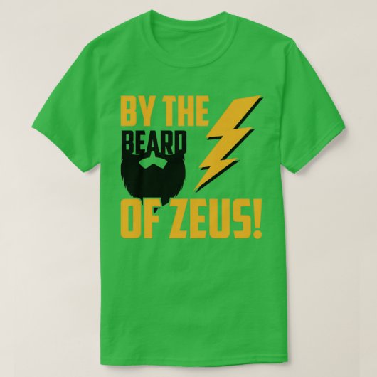 ゼウスの髭によって Tシャツ (デザイン正面)