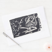 ゼウス博士 長方形シール (封筒)