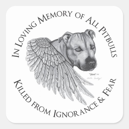 ゼウス天使 スクエアシール (正面)