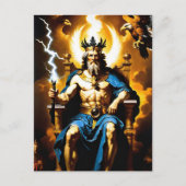 ゼウス木星ギリシャ神話の神々バロック ポストカード (正面)