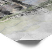 ゼウス・アテネ神殿の遺跡ギリシャのポスター ポスター (コーナー)