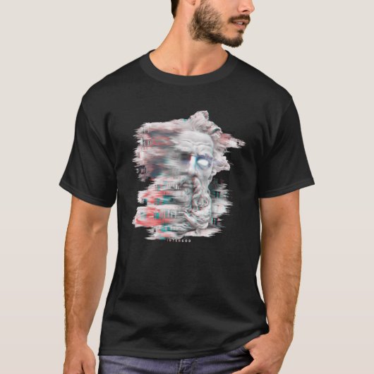 ゼウス インターネット 神 モダン Tシャツ (正面)