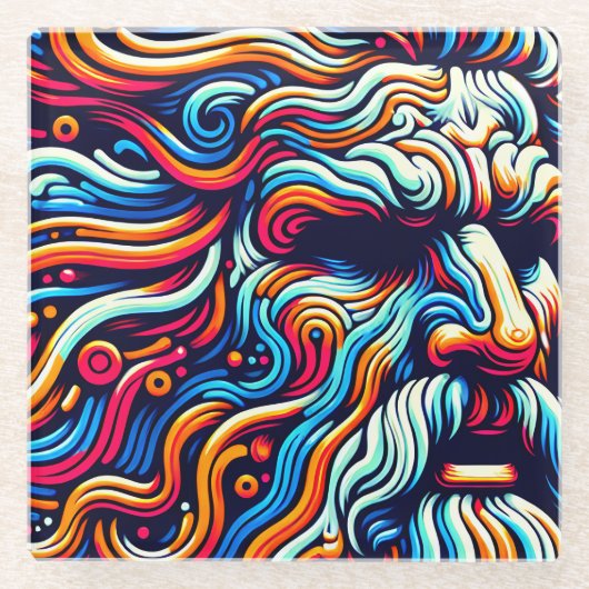 ゼウス ガラスコースター (正面)