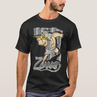 ゼウス ギリシャの神ヒーロー コスチューム トレーニング 戦争 Tシャツ