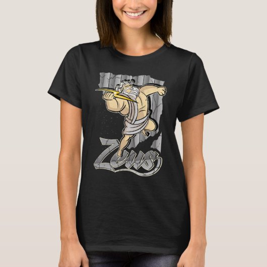 ゼウス ギリシャの神ヒーロー コスチューム トレーニング 戦争 Tシャツ (正面)