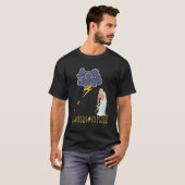 ゼウス ギリシャ神話 雷 稲妻 嵐 レトロ Tシャツ (正面フル)