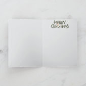 ゼウス・クロースの折りたたみ式ホリデーカード シーズンカード (内部)