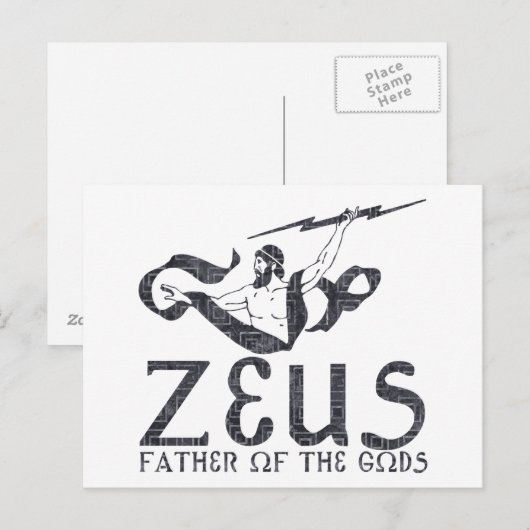 ゼウス ポストカード (正面/裏面)
