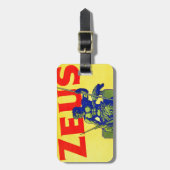 ゼウス-ヴィンテージポスターデザイン ラゲッジタグ (正面縦)