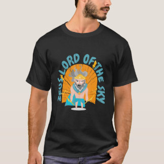 ゼウス 王 サンダー ゴッド 投げる 投げ Tシャツ