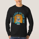 ゼウス 王 サンダー 神 投げる 投げ Tシャツ (正面)