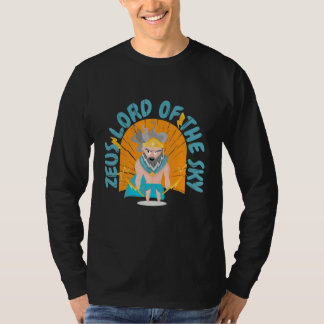 ゼウス 王 サンダー 神 投げる 投げ Tシャツ