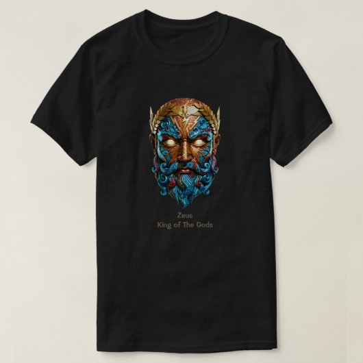 ゼウス - 神々の王 Tシャツ (デザイン正面)