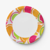 ゼカラフルリーキャンディ ペーパープレート (正面)