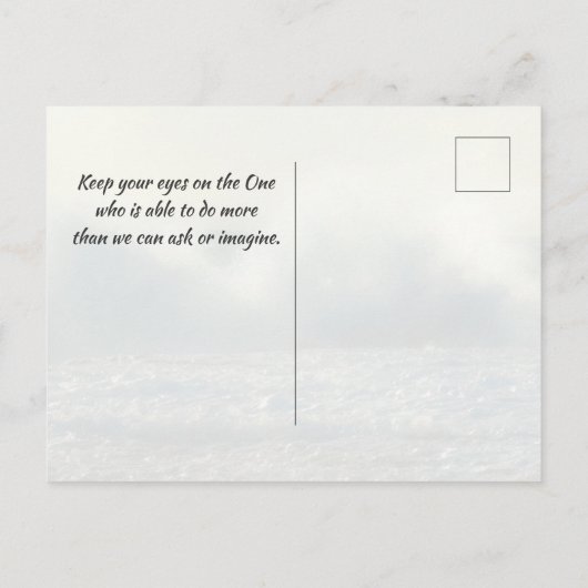 ゼカリヤ4:6わたしの霊は主を聖書と言う ポストカード (裏面)