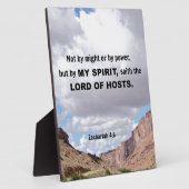 ゼカリヤ4:6力によらず、力によっても….. フォトプラーク (側面)